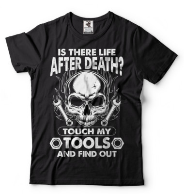 Men's Funny T-shirt Is There Life After Death Gift For Dad Mechanic T shirt