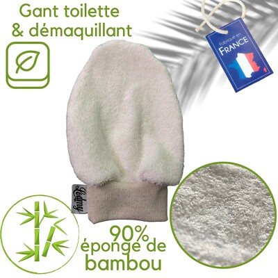 Abschminkhandschuh Bambusschwamm extra weich Schmink & Toilette Geschenkidee