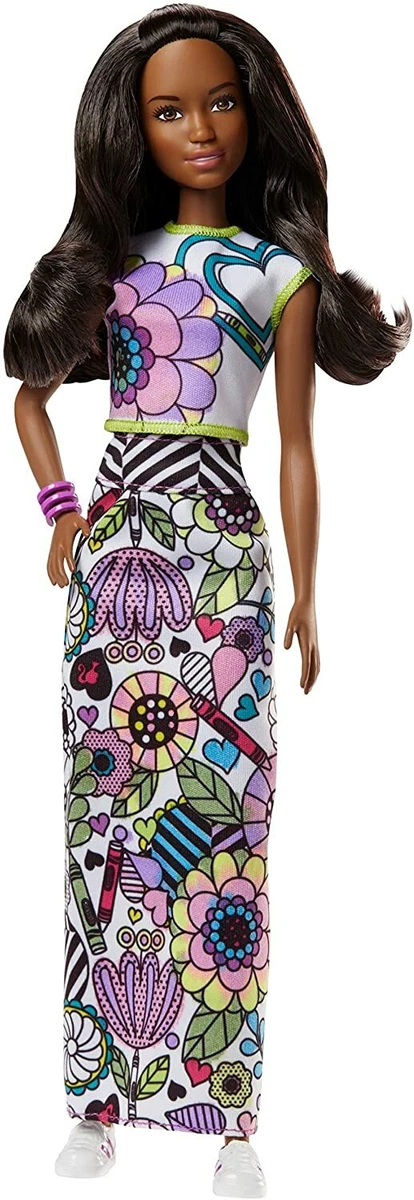Mattel Barbie Crayola Colour In Fashion Doll Fashions eBay