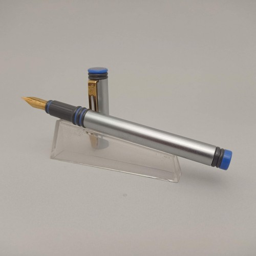 WATERMAN FORUM SILVER CATRIDGE FOUNTAIN PEN GP F NIB VINTAGE UNIKED - Picture 2 of 9