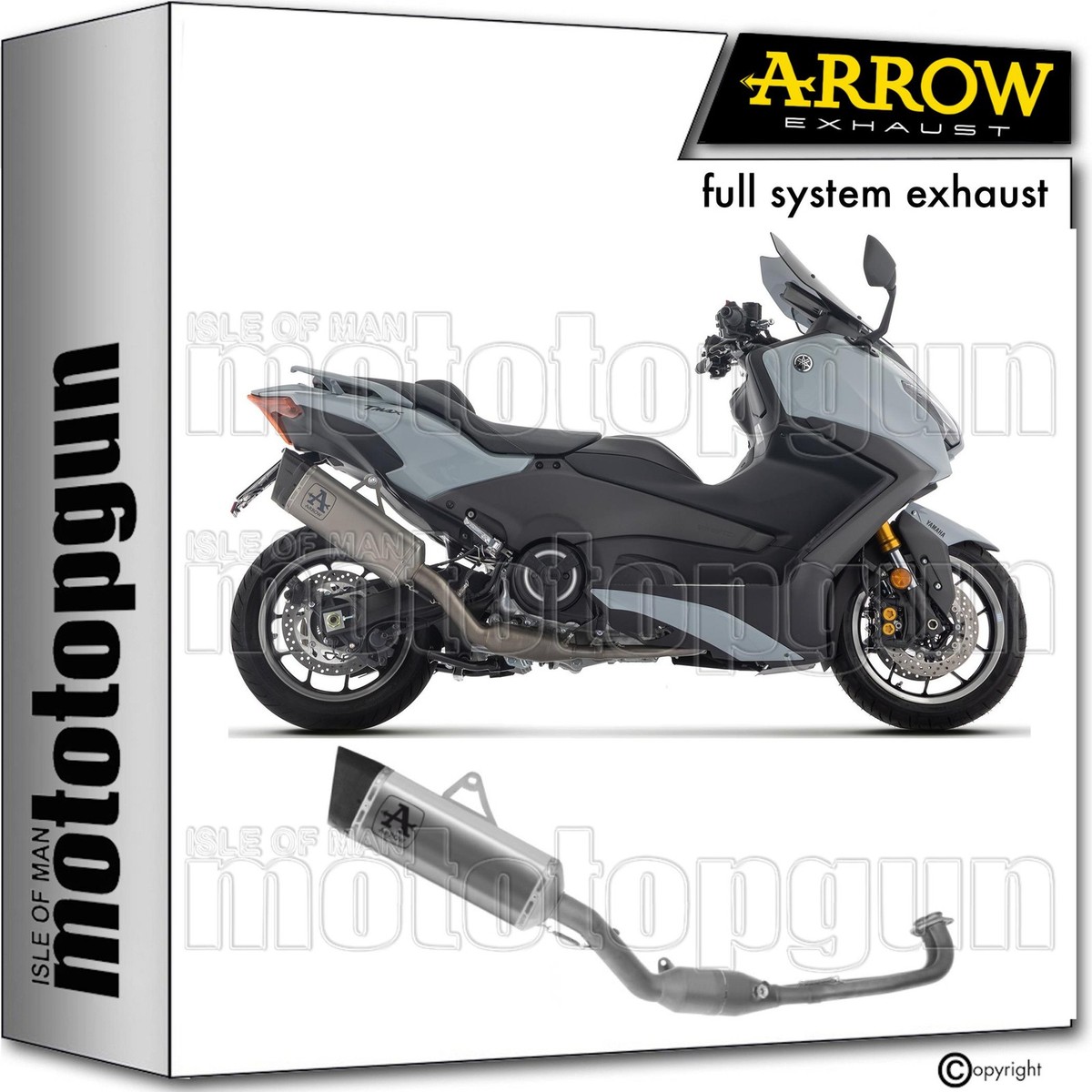 ARROW FULL SYSTEM EXHAUST R PISTA TITANIUM C YAMAHA T-MAX 560 2025