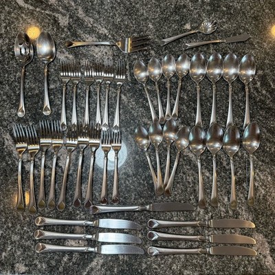 Zwilling JA Henckels 18/10 Stainless PROVENCE FLATWARE Set Lot 43 Pieces