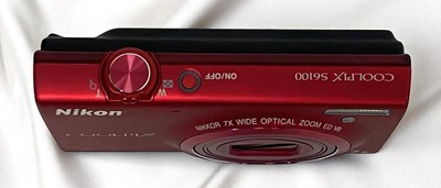 Mint] Nikon Coolpix S6100 Super Red Compact Digital Camera Tested