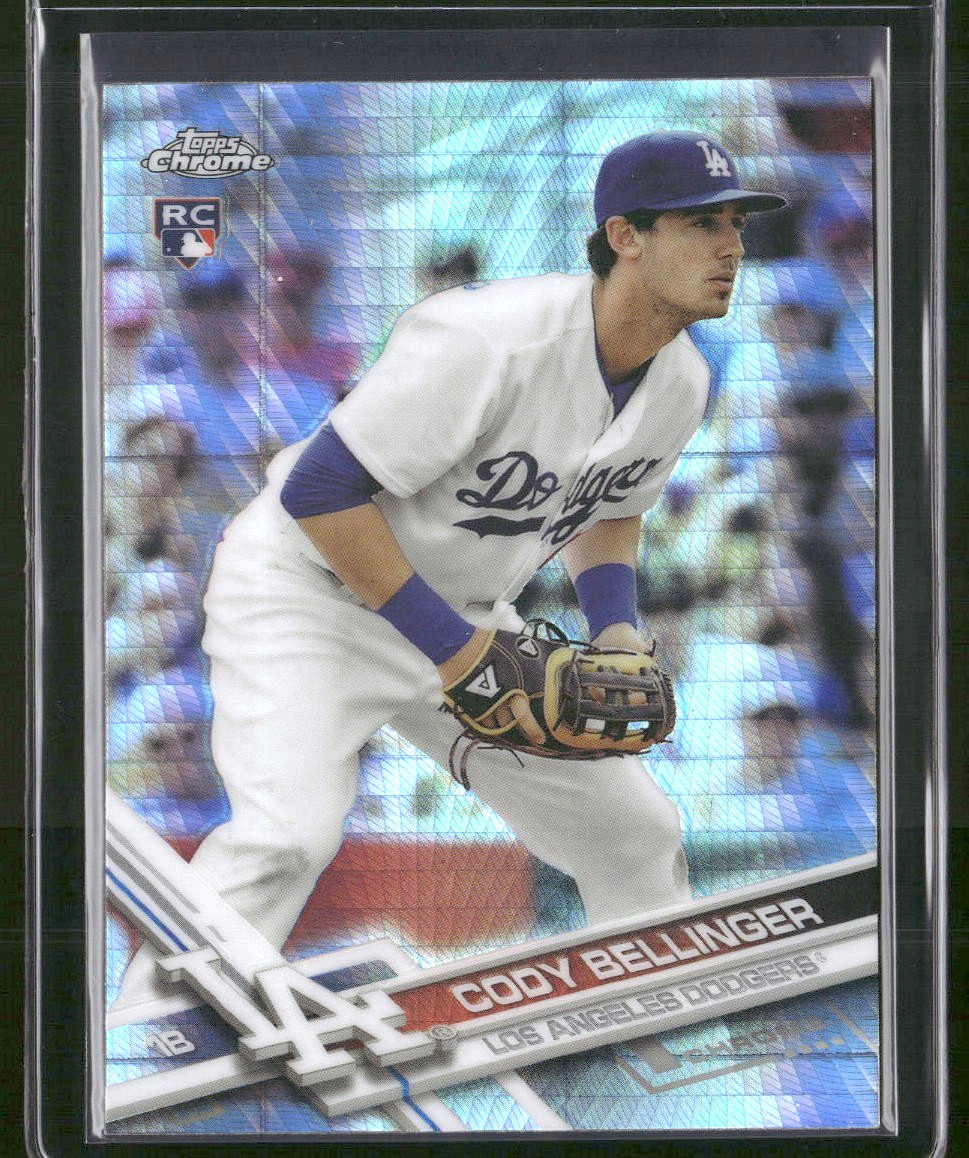 2017 Topps Chrome #79 Cody Bellinger Prism Refractor Rookie RC Dodgers