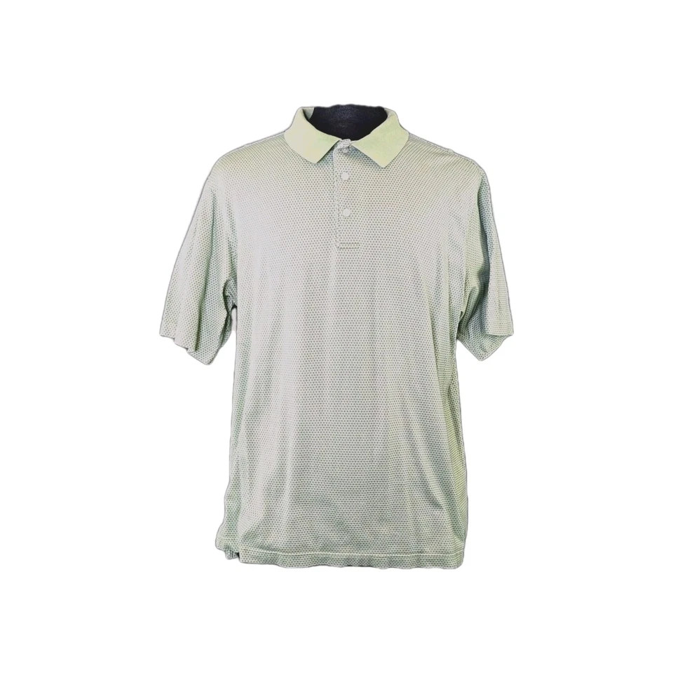 Polo de golf ALAN FLUSSER azul verde algodón GRANDE Foto 2 de 4