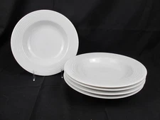(5) 10 Strawberry Street White Bowls 9 1/4" Monno Bangladesh