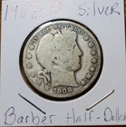 1908 O Barber Half Dollar Nicely toned Silver Half Fine Details