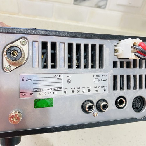 🔥Icom IC-718 Ham Radio HF Transceiver With Mic w/ Cable Tested Works - Picture 7 of 24