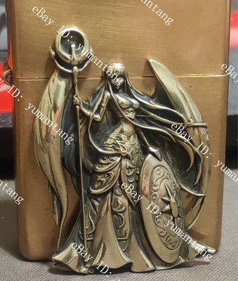 1 piece Brass Saint Seiya Athena sticker Lighter DIY Accessories