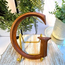 Wooden letter G Vintage wooden sign letter