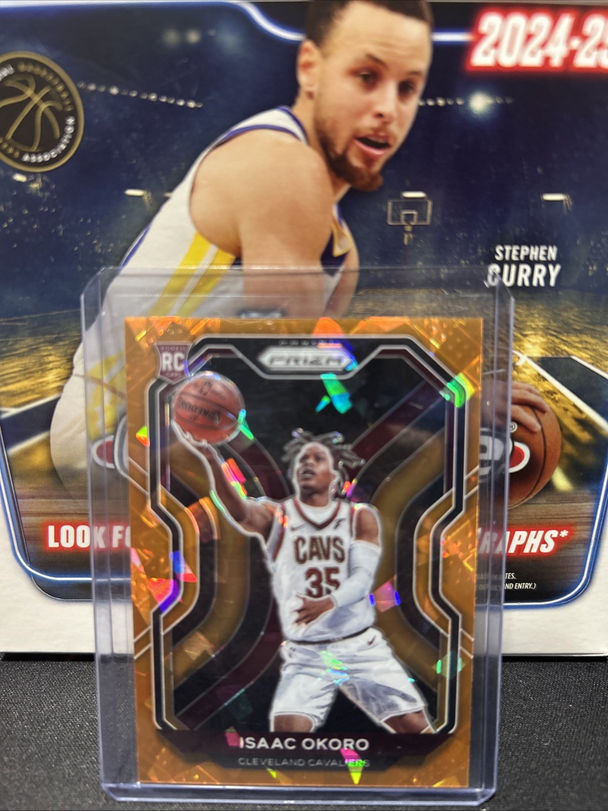 2020-21 Panini Prizm - Isaac Okoro #298 Orange Ice Prizm (RC)