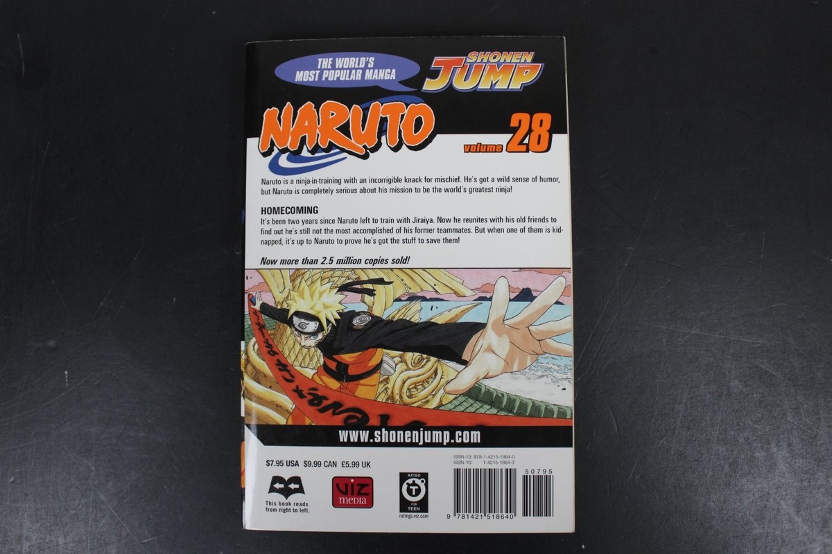 Naruto Vol 28 Masashi Kishimoto 2008 First Printing Shonen Jump