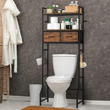 Over The Toilet Bathroom Storage Cabinet for Freestanding Above Toilet Shelf wi