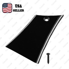 Guitar Truss Rod Cover 1 Hole 3Ply with Screws for Electric Guitar-Gloss Black