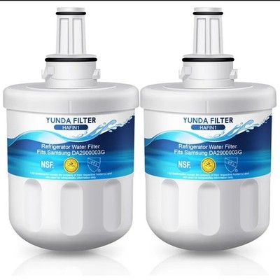 2 x Wasserfilter Kartusche für Samsung Aqua Pure Plus Kühl-Gefrierkombination DA29-00003G