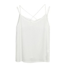 Van Royal Womens Camisole Tops V Neck Elegant Women Chiffon Medium, White