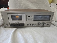 Vintage Sanyo RD10 Stereo Cassette Deck, Works with two rca stereo hookup cords