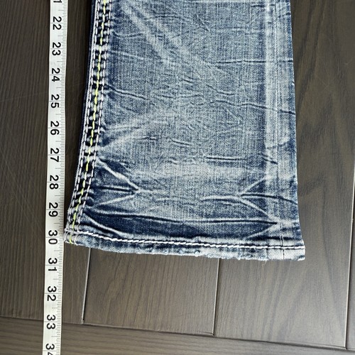 Rock Revival Jeans Womens 27x30 Burma Bootcut Blue Embellished Stretch Denim - Picture 12 of 23