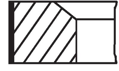 Kolbenringsatz MAHLE 081 RS 00104 0N1