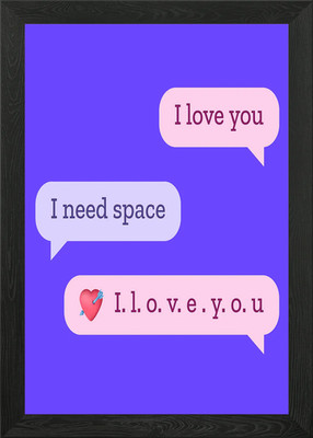 Love joke Framed Wall Art Poster Canvas Print Picture