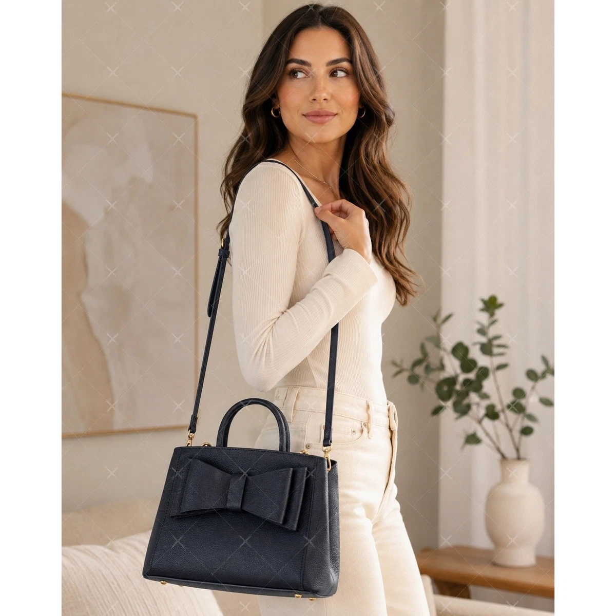希少 Samantha Thavasa セルフバッグ Samantha Thavasa Blue Leather Exterior Bags & Handbags for Women