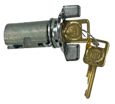 For Select Cadillac Ignition Switch Lock Cylinder OEM Gold Cadillac Logo Keys