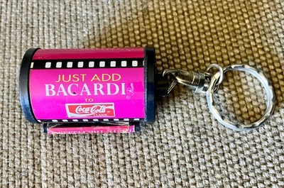 Just Add Bacardi to Coca Cola Key Chain w/Tape Measure to 16''