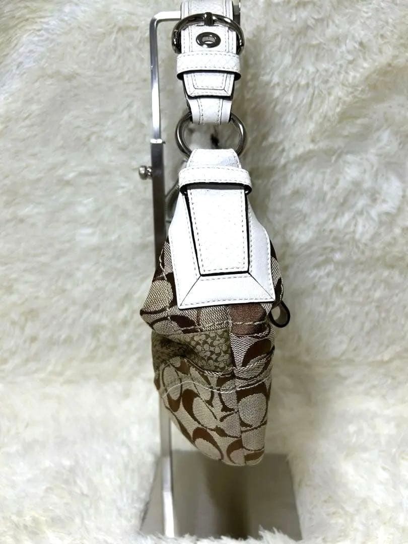 Coach One Shoulder Bag Patchwork Crescent Signatu… - image 4