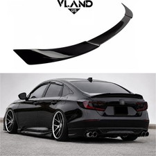 Fit 2018-2022 Honda Accord Jdm Style Painted Gloss Black Trunk Lid Spoiler Wing Fit 2018-2022 Honda Accord Jdm Style Painted Gloss Black Trunk Lid Spoiler Wing
