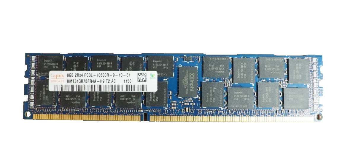 Mémoire RAM Serveur Hynix 8GB PC3L-10600R - Modèle HMT31GR7CFR4A-H9 Pour Dell