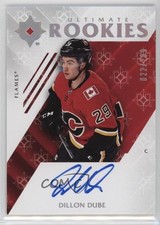 2018 Ultimate Collection Rookies /299 Tier 1 Autographs Dillon Dube #69 Auto pe8