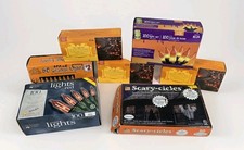 Mixed Lot Of Halloween Lights Mini String Lights 7 Boxes Various Vintage