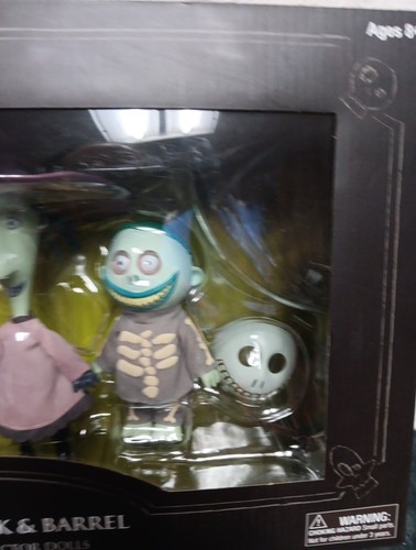 Nightmare Before Christmas Lock, Shock & Barrel Deluxe Dolls DIAMOND SELECT NEW - Afbeelding 5 van 17