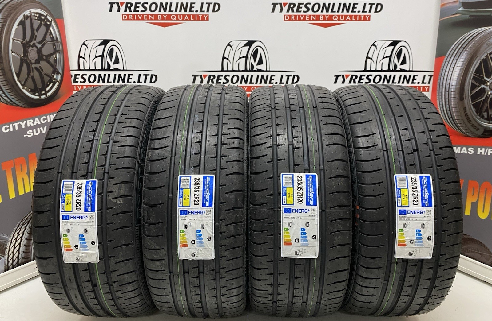 4 X 235 35 20 ACCELERA 92Y XL 235/35ZR20 PERFORMANCE BRAND NEW TYRES  2353520