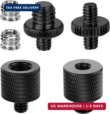 Xthrotsenk Tripod Screw Adapter 6 Pcs Aluminum Threaded Converter 1/4 Male to 3/