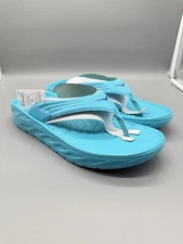 Hoka Ora Recovery Flip Thong Sandal Scuba Blue Bellwether Mens 11 Comfort Slides