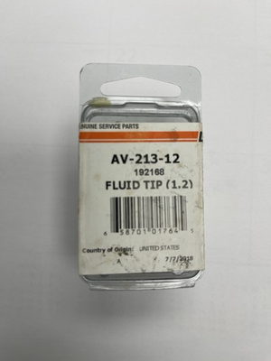 #ad Devilbiss 1.2 Fluid Tip AV 213 12 New With Box Spray Gun Spare Parts New Box $100.00