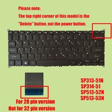 Backlit Keyboard For Acer Spin 5 SP513-52N SP513-53N Spin 3 SP313-51N SP314-51