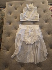 Weissman Small Adult Two Piece White Lyrical Dance Costume