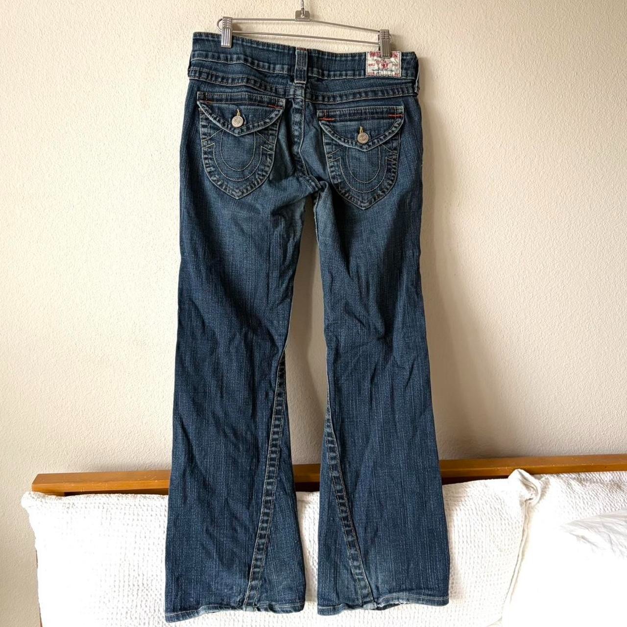 True Religion Jeans y2k Low Rise Flared Denim Women's 30" Waist - Made in USA