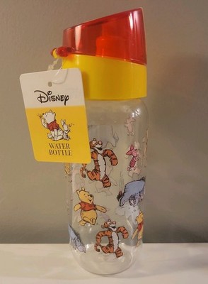 Disney Winnie the Pooh & Friends Water Bottle Flip Top Tigger Piglet Eeyore NWT
