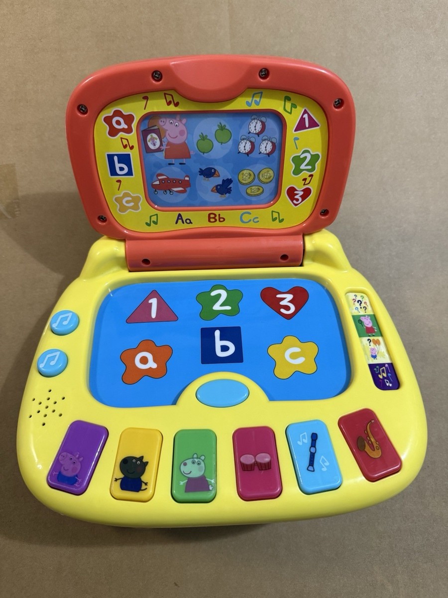 Peppa Pig Laugh and Learn Laptop Electronic Toy VGC Tested