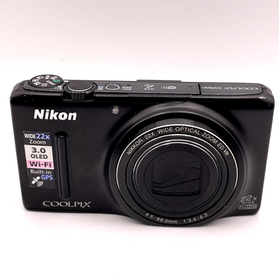 Nikon COOLPIX S9500 16MP Digital Camera – Black – Lens Stuck