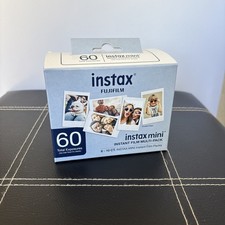 Fujifilm - instax mini 60 Total Exposures Instant Film Multi Pack - White