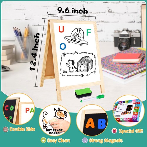 Magnetic Letters and Numbers with Easel for Kids/Toddlers, Magnetic Whiteboar... - Picture 2 of 6