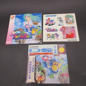 Detana TwinBee PC Engine HuCard with Stickers and Manual Japanese Version