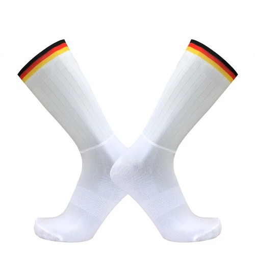 Anti Slip Silicone Summer Aero Socks Whiteline Cycling Socks Men Sport Bike Sock - Picture 32 of 34