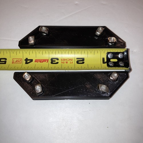 2-Qty Corner Braces Brackets w/ Screws, T-Nuts Fits 20mm Extrusion 3D Printed - Picture 3 of 12