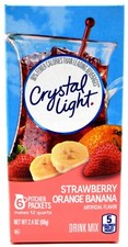 4 12-Quart Boxes Crystal Light Strawberry Ora...