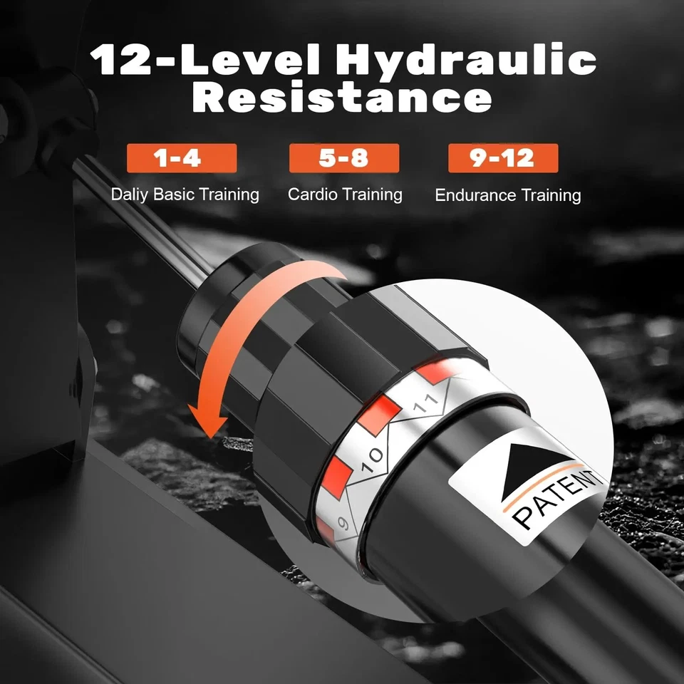 LCD Magnetic Rowing Machine for Home Use Rower Machine 12 Adjustable Resistance✨ - Image 4 of 4